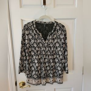 Lucky Brand Three-quarter sleeved top